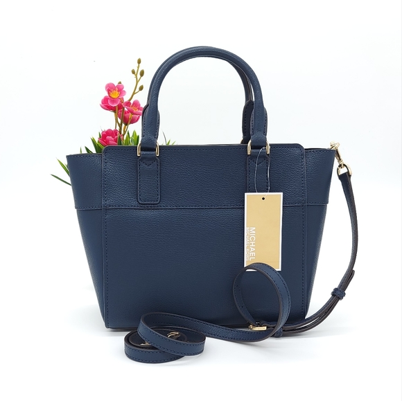 ⚠️LAST 1⚠️ Michael Kors Hamilton MD Crossbody Satchel Blue - Picture 3 of 9